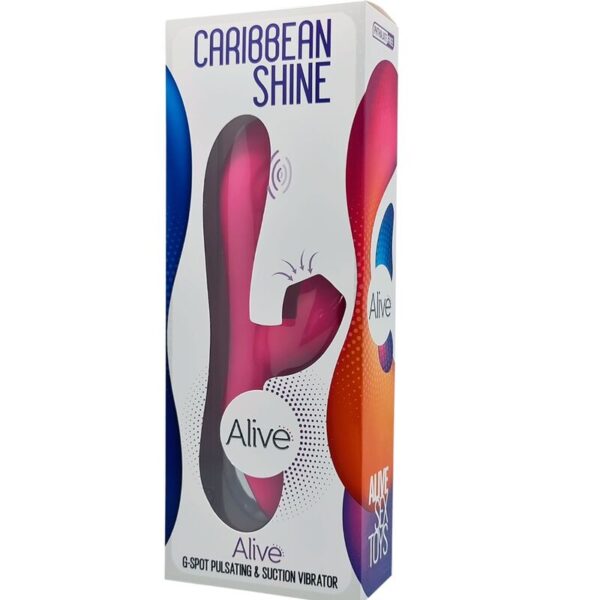 ALIVE - CARIBBEAN SHINE VIBRADOR  SUCCIONADOR FUCSIA - Imagen 5