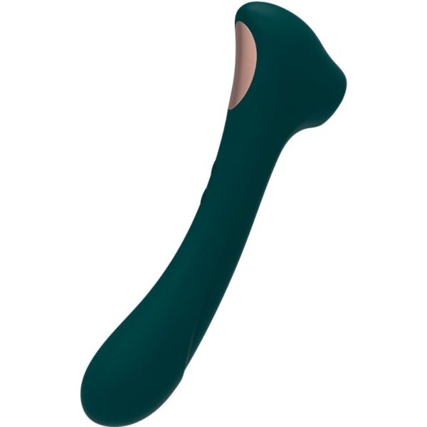 ALIVE - QUIVER SUCCIONADOR  VIBRADOR VERDE - Imagen 2