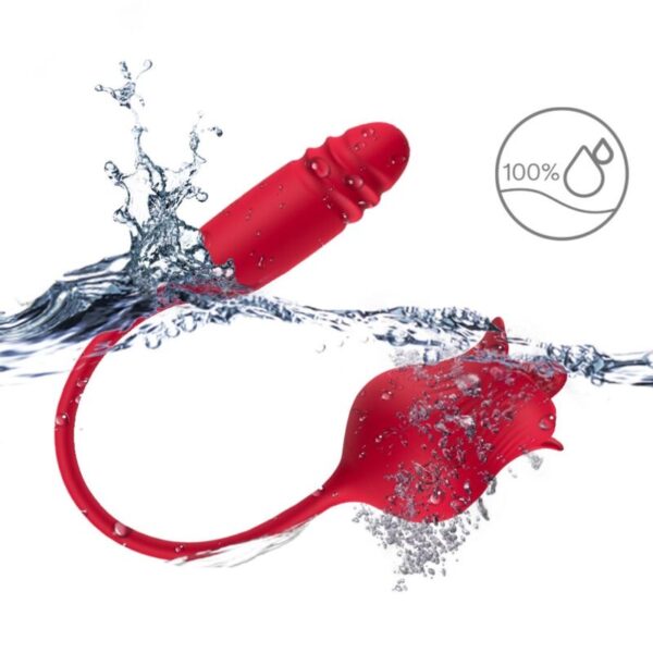 ARMONY - ROSELIP ESTIMULADOR CLITORIS CON LENGUA 10 MODOS  VIBRADOR ROJO - Imagen 3