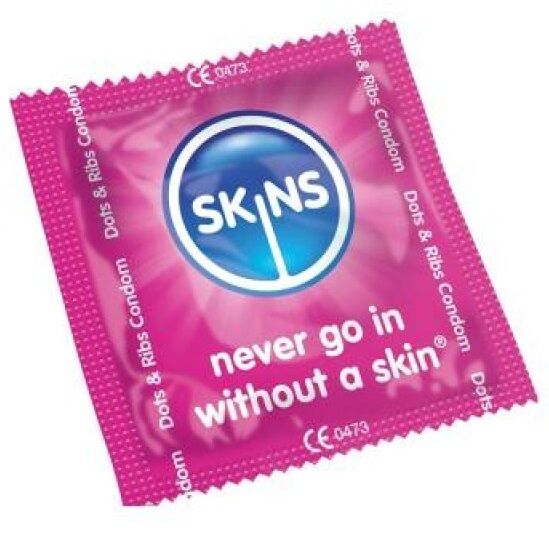SKINS - PRESERVATIVOS PUNTOS  ESTRÍAS BOLSA 500 UDS